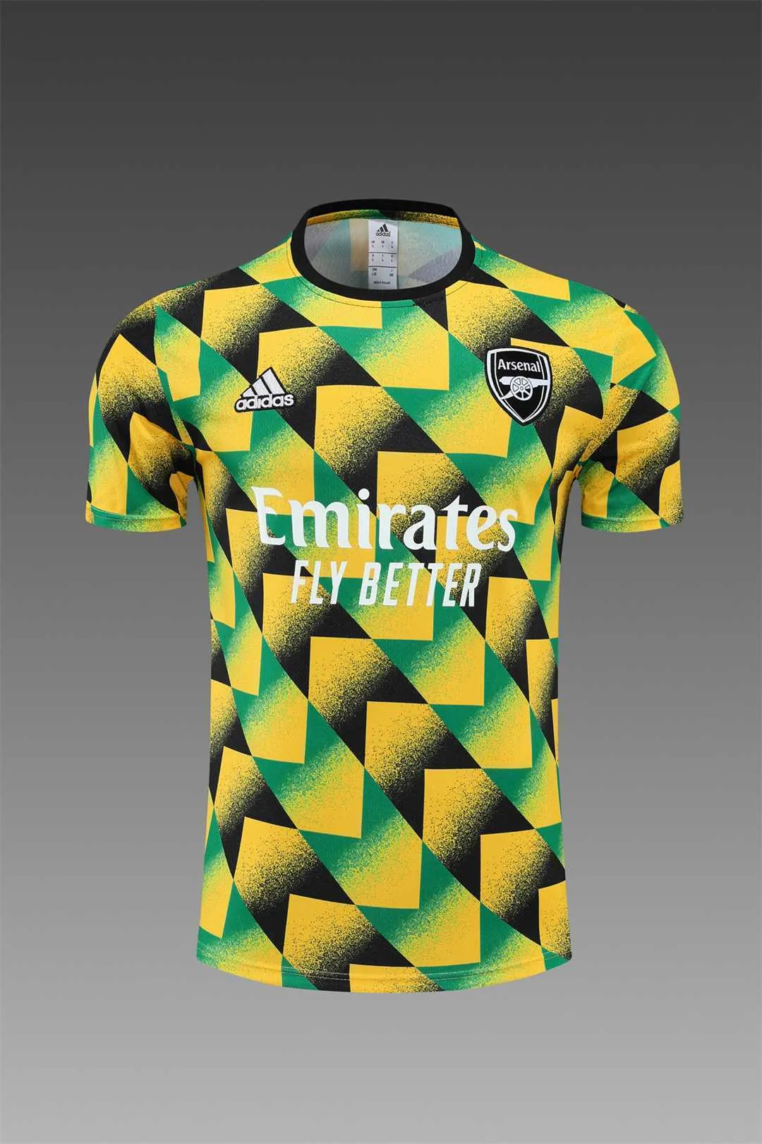 22-23 Arsenal Training Suit Short Sleeve Kit Yellow Camo 5
