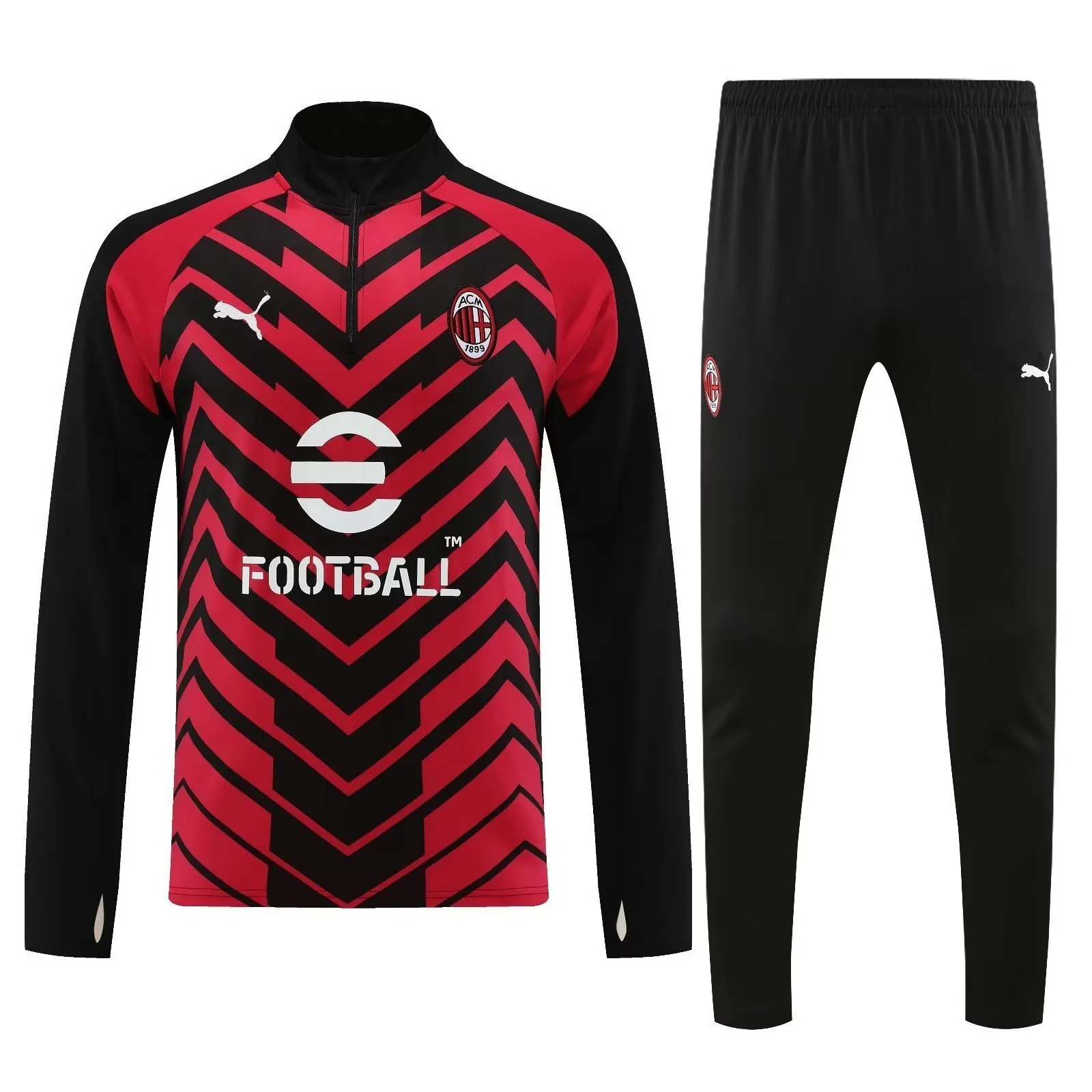 23-24 AC Milan Long Sleeve Training Suit Yupoo 2