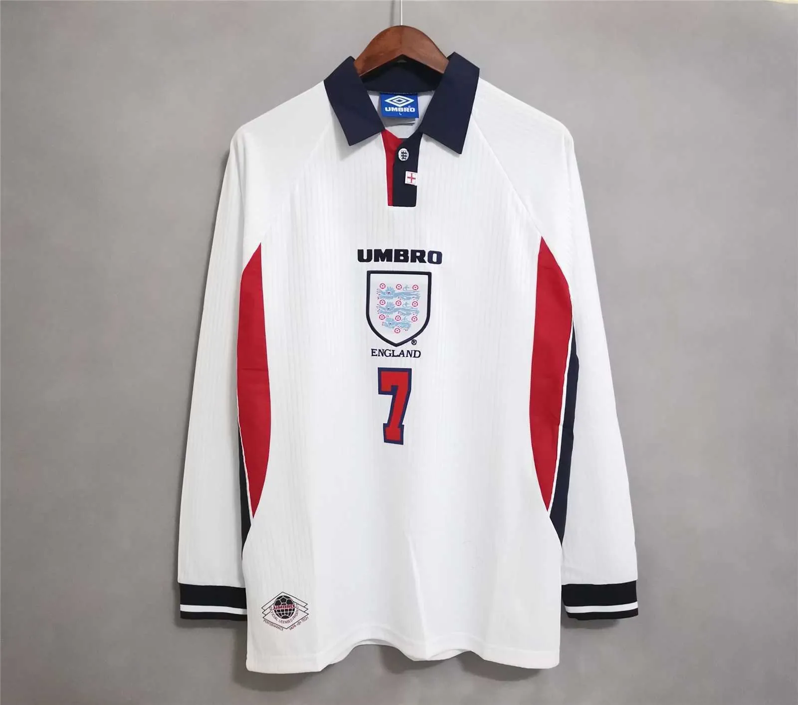 1998 England home long sleeve 13