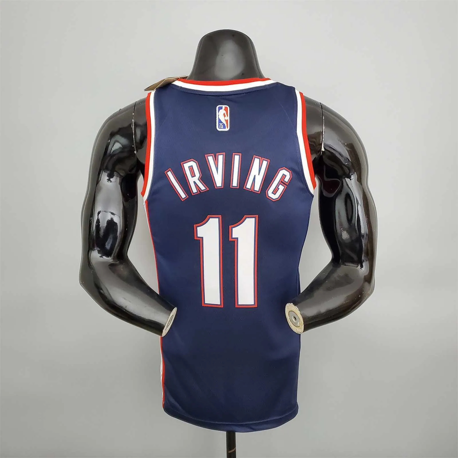 2022 75th Anniversary Irving #11 Nets City Edition Royal Blue 6