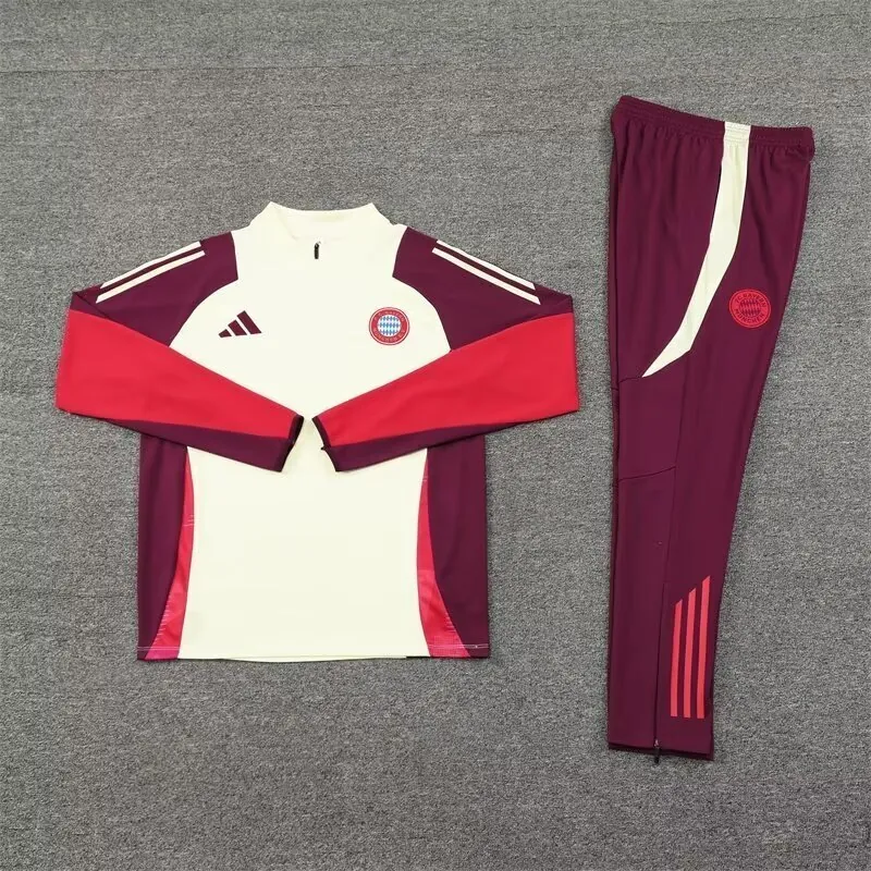 24-25 Bayern Long Sleeve Training Suit Football Shirts 1