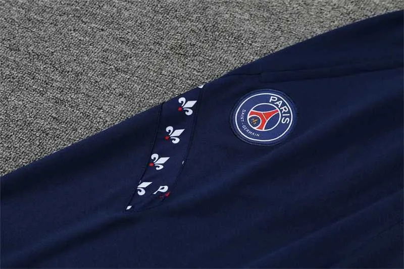 Polo Jordan PSG sapphire blue and white print 5