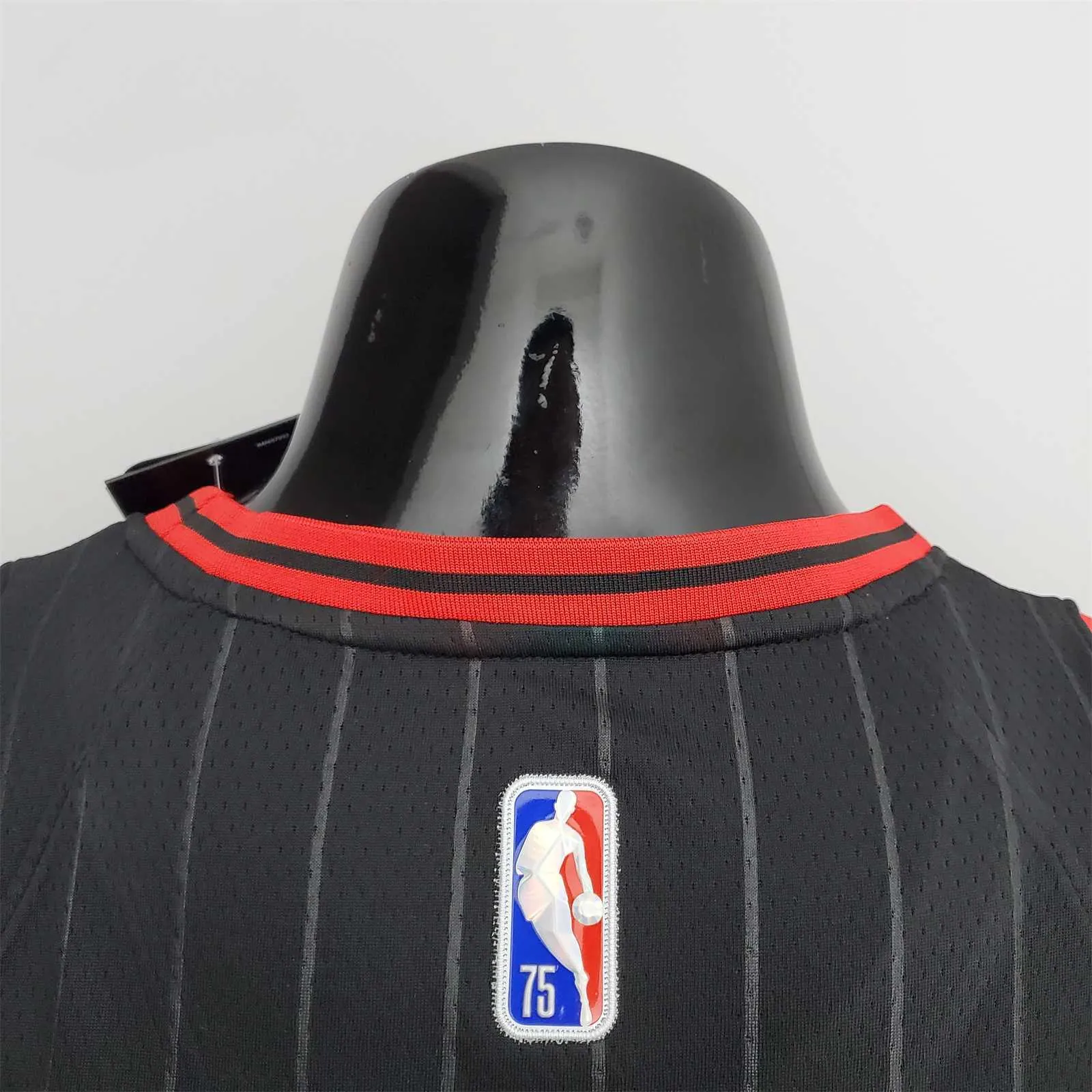 75th Anniversary Pippen#33 Bulls Flyers Black NBA Jersey 8
