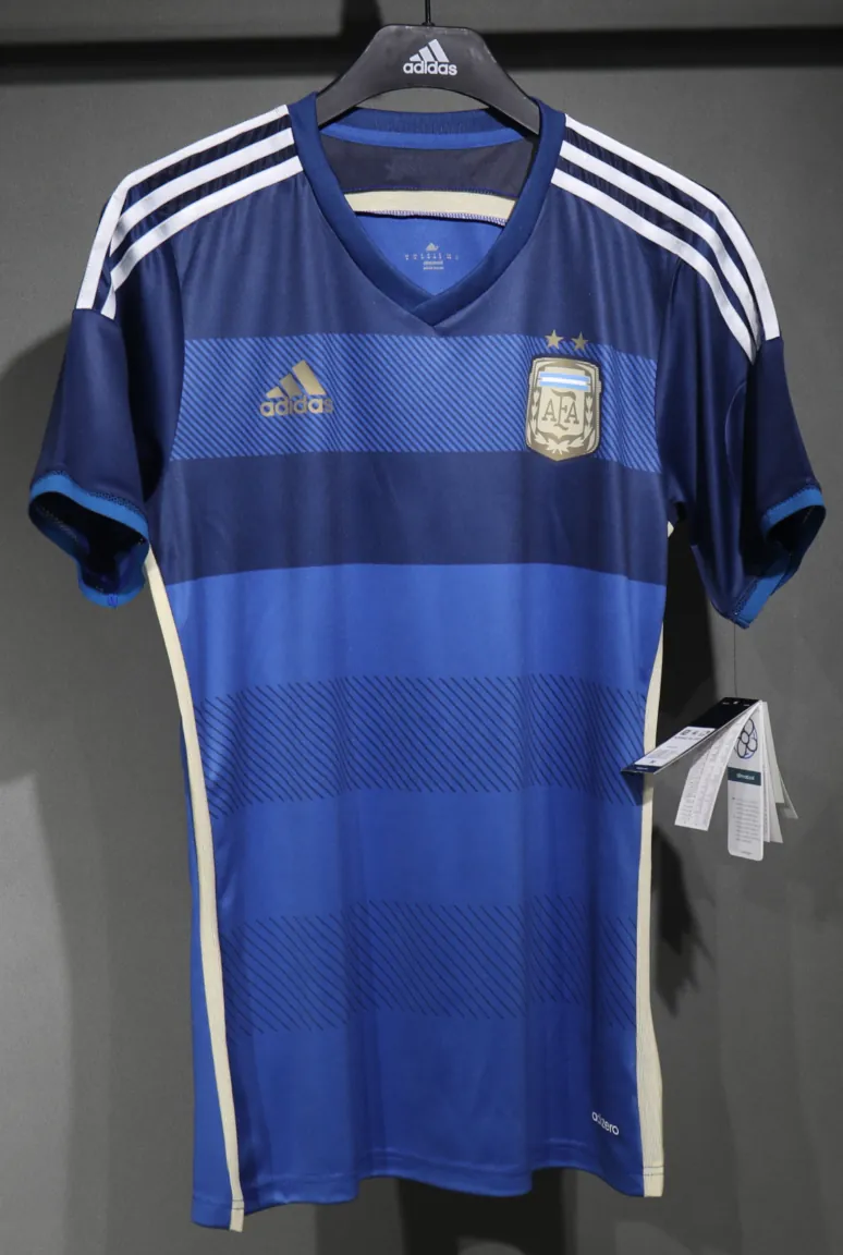 2014 Argentina World Cup Away Retro Kit Vintage Player Version Sino Shirt AAAAJersey Dropship Y 7