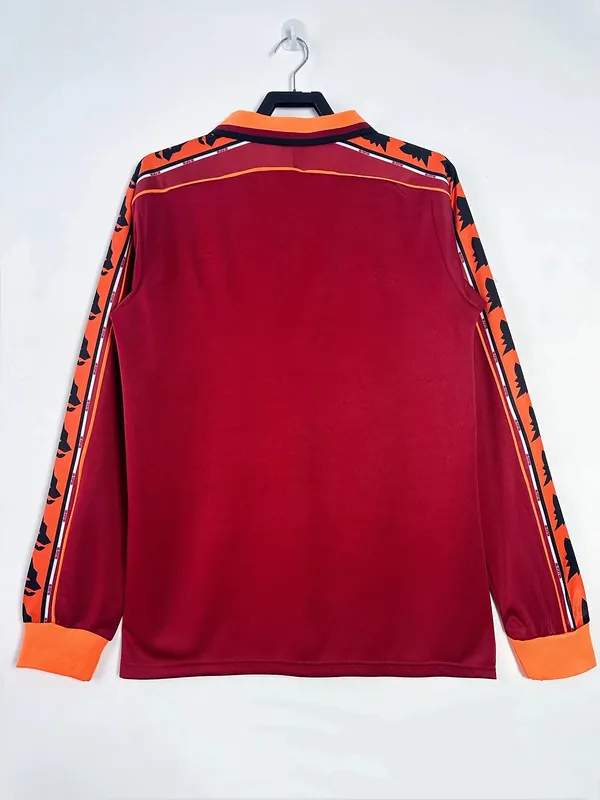 98-99 Roma Home Retro Kit Long Sleeve Shirt Soccer AAAAJersey Yupoo 4