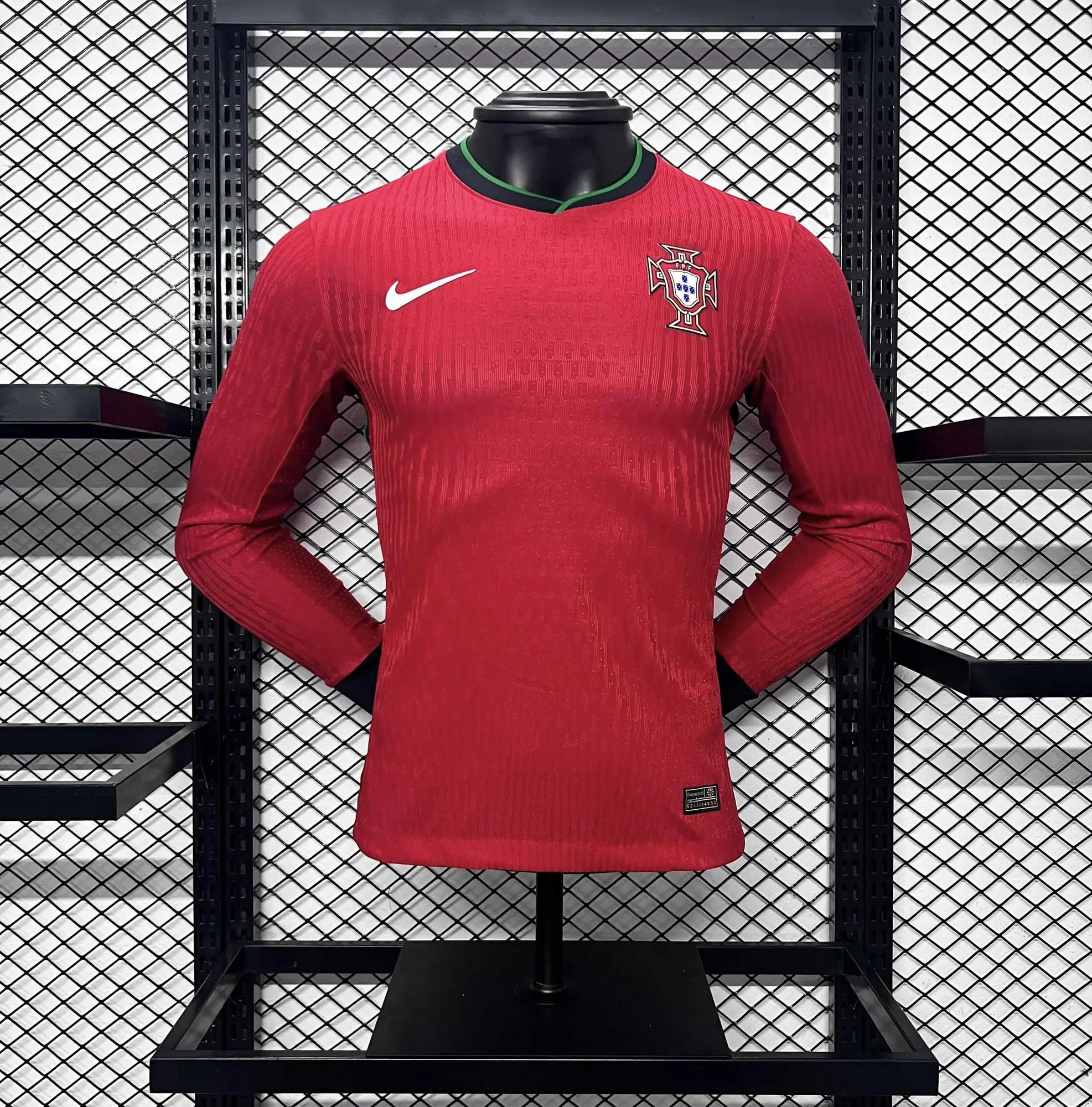 2024 Portugal Home Long Sleeve Kit Player Version Shirt Jerseys Supllier Yupoo 7