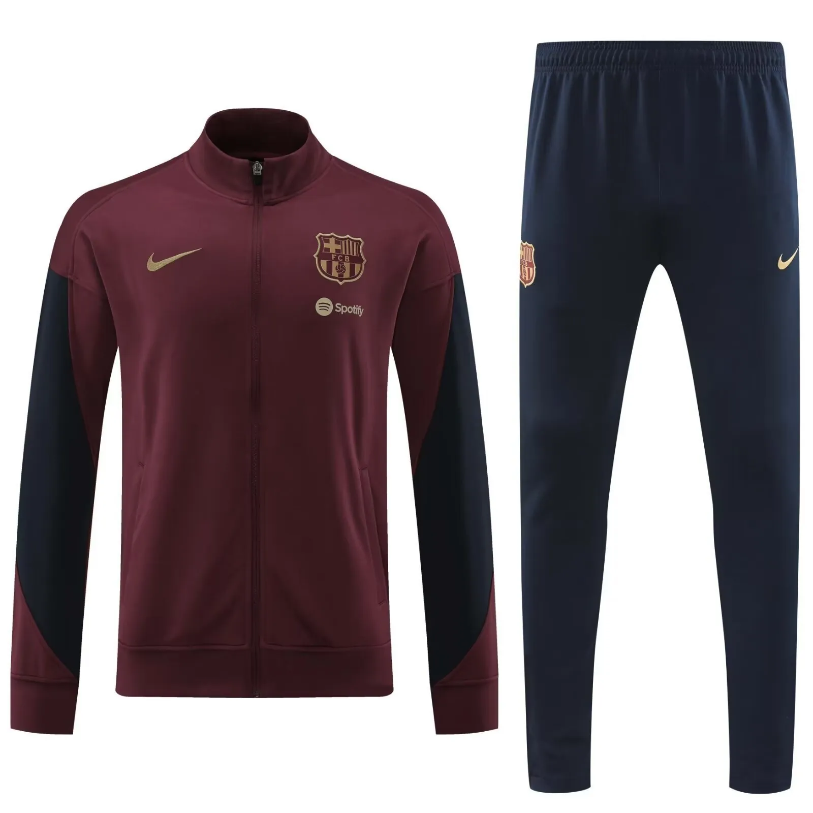 24-25 Barcelona Long Sleeve Kits Red Jacket Suits Football AAAAJersey Supplier 3