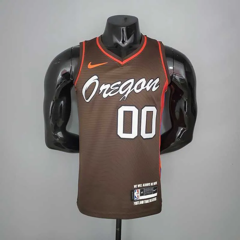 2021 ANTHONY#00 Trail Blazers City Edition Brown 9