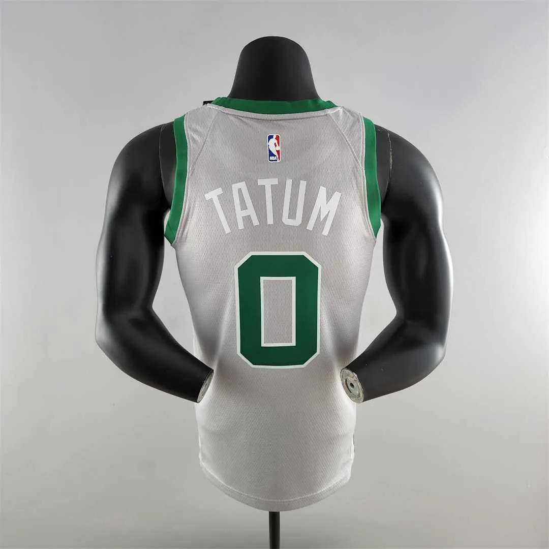 Tatum#0 Boston Celtics Grey NBA Jersey 8
