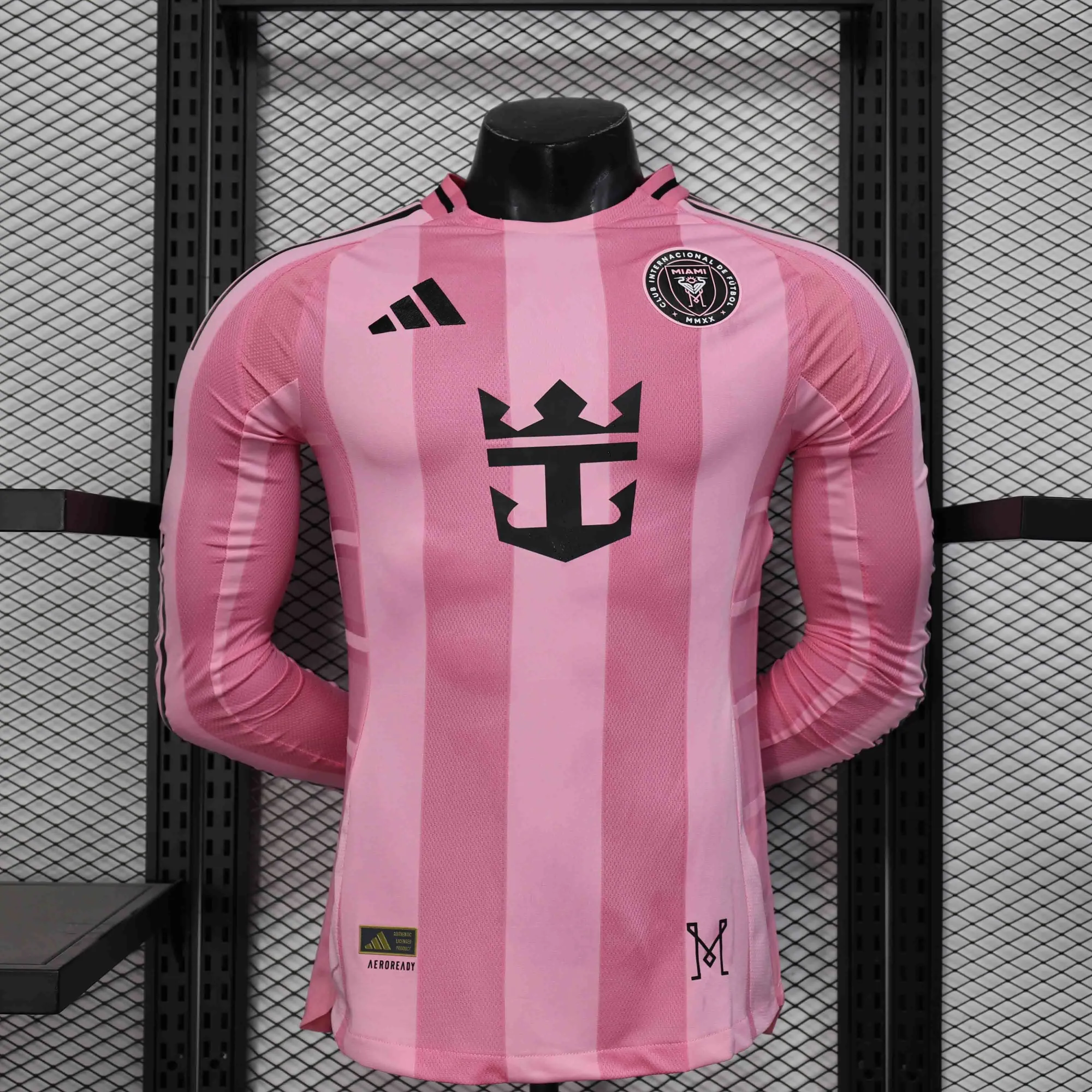 25-26 Inter Miami Home Long Sleeve Kit Player Version Shirt AAAAJersey Dropship Yupoo 3