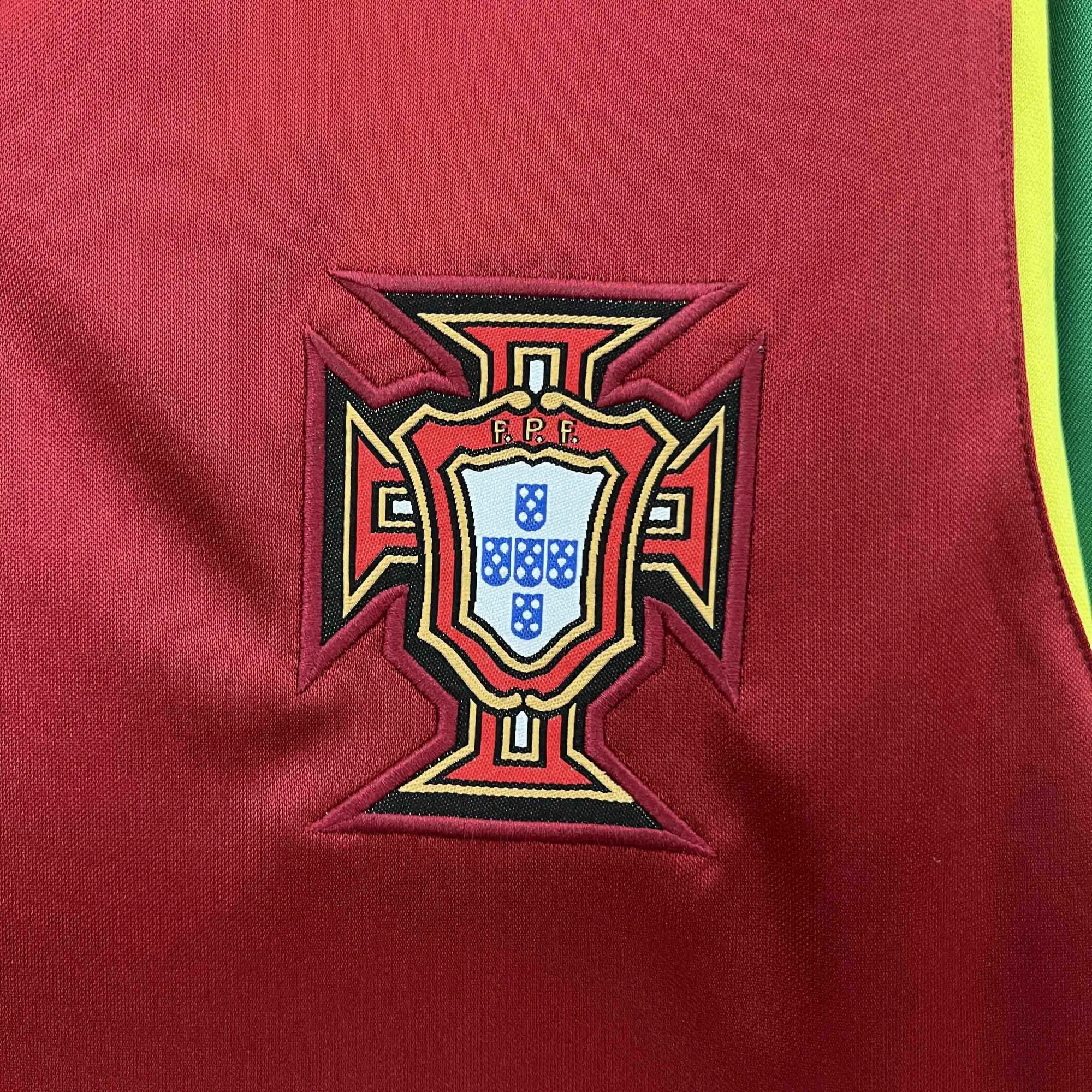 1999 Portugal Home Retro Kit Vintage Shirt Best Wholesale Yupoo 5
