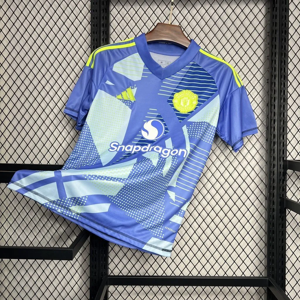 24-25 Manchester United Blue GoalKeeper Kit Soccer Uniforms Soccer AAAAJersey Yupoo 4