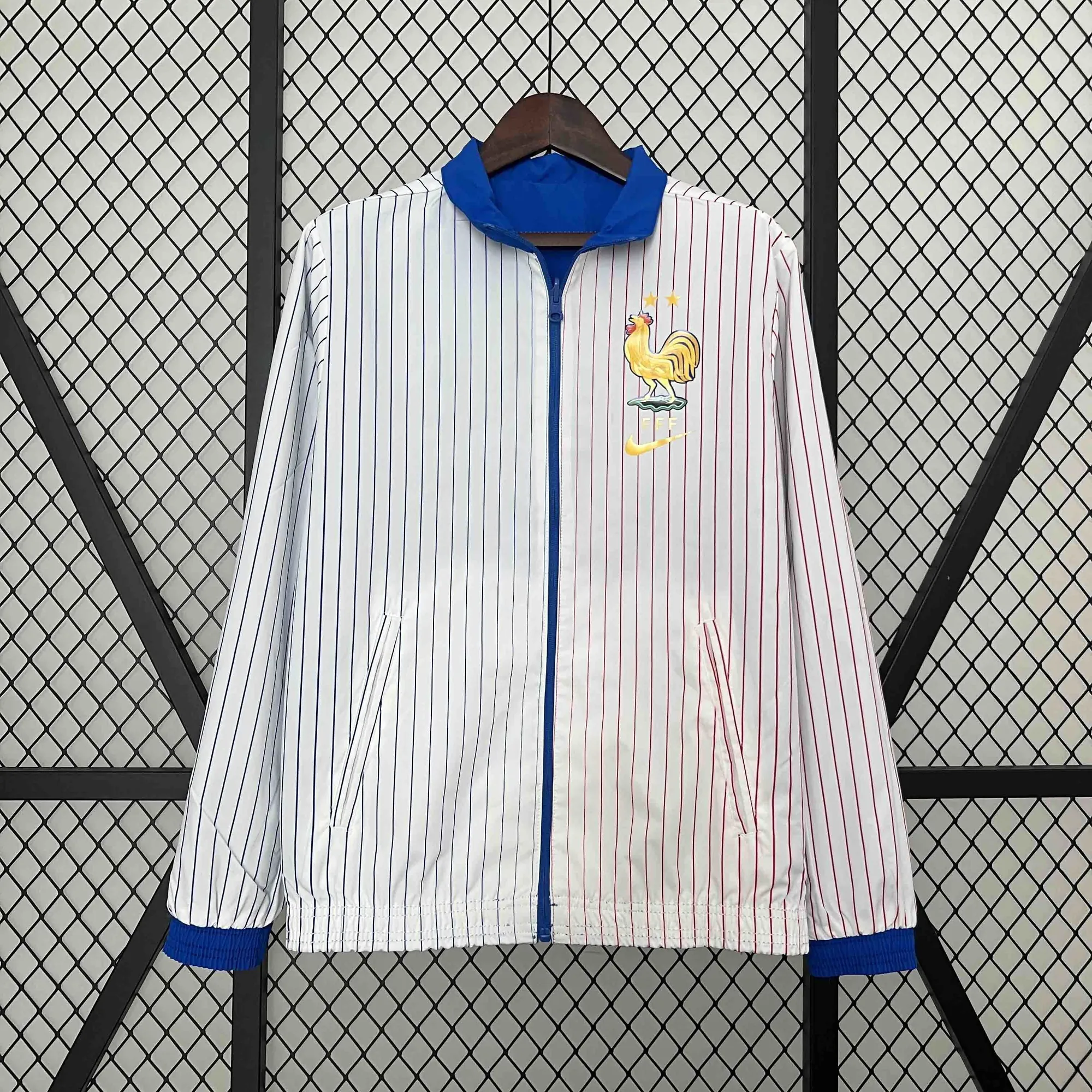 2024 France Trench Coat Reversible Blue&White Double-Sides Jacket AAAAJersey Wholesale Yupoo 2
