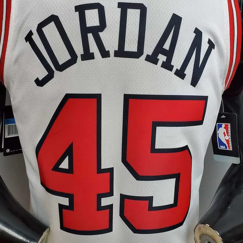 JDRDAN#45 Chicago Bulls white 1