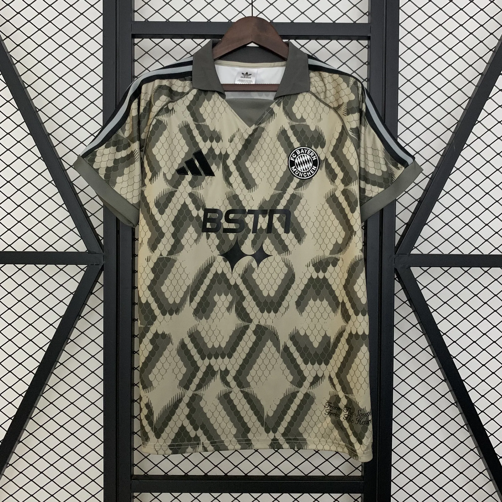 25-26 Bayern Munich x BSTN Lifestyle Brown Shirt Football Uniform AAAAJersey Supply Yupoo 9