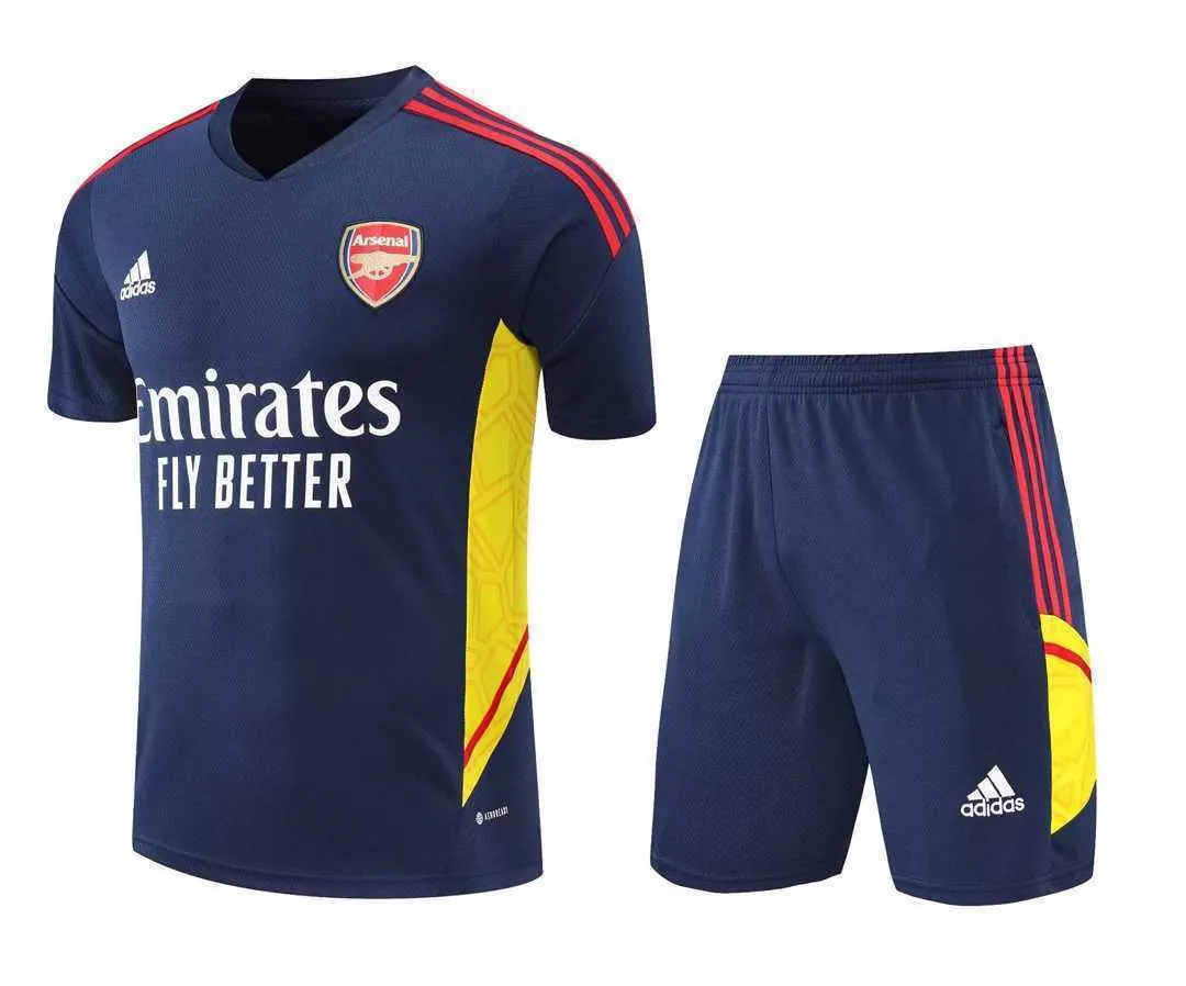 22-23 Arsenal Training Suit Short Sleeve Kit Royal Blue 22
