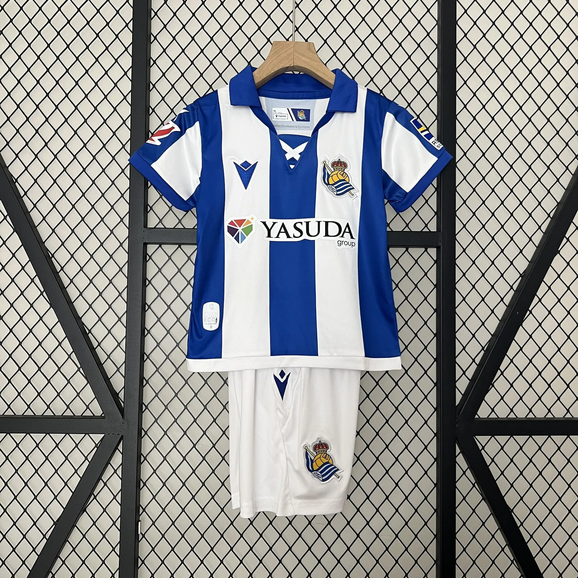 24-25 Real Sociedad Home Kid Kits Youth Apparels Sport AAAAJersey Yupoo 8