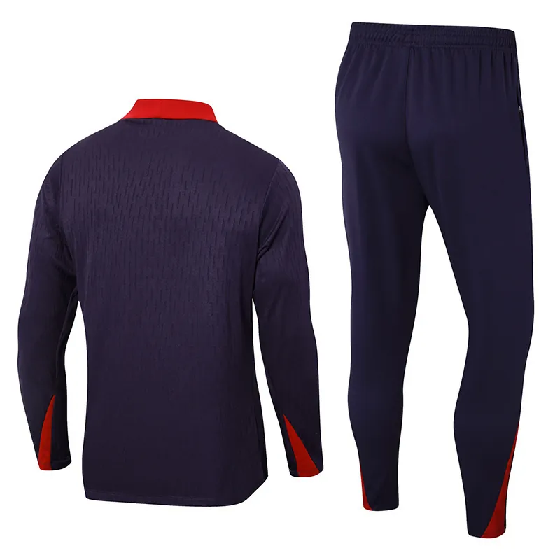 2024 England Player Long Sleeve Training Suit Football Shirts 2