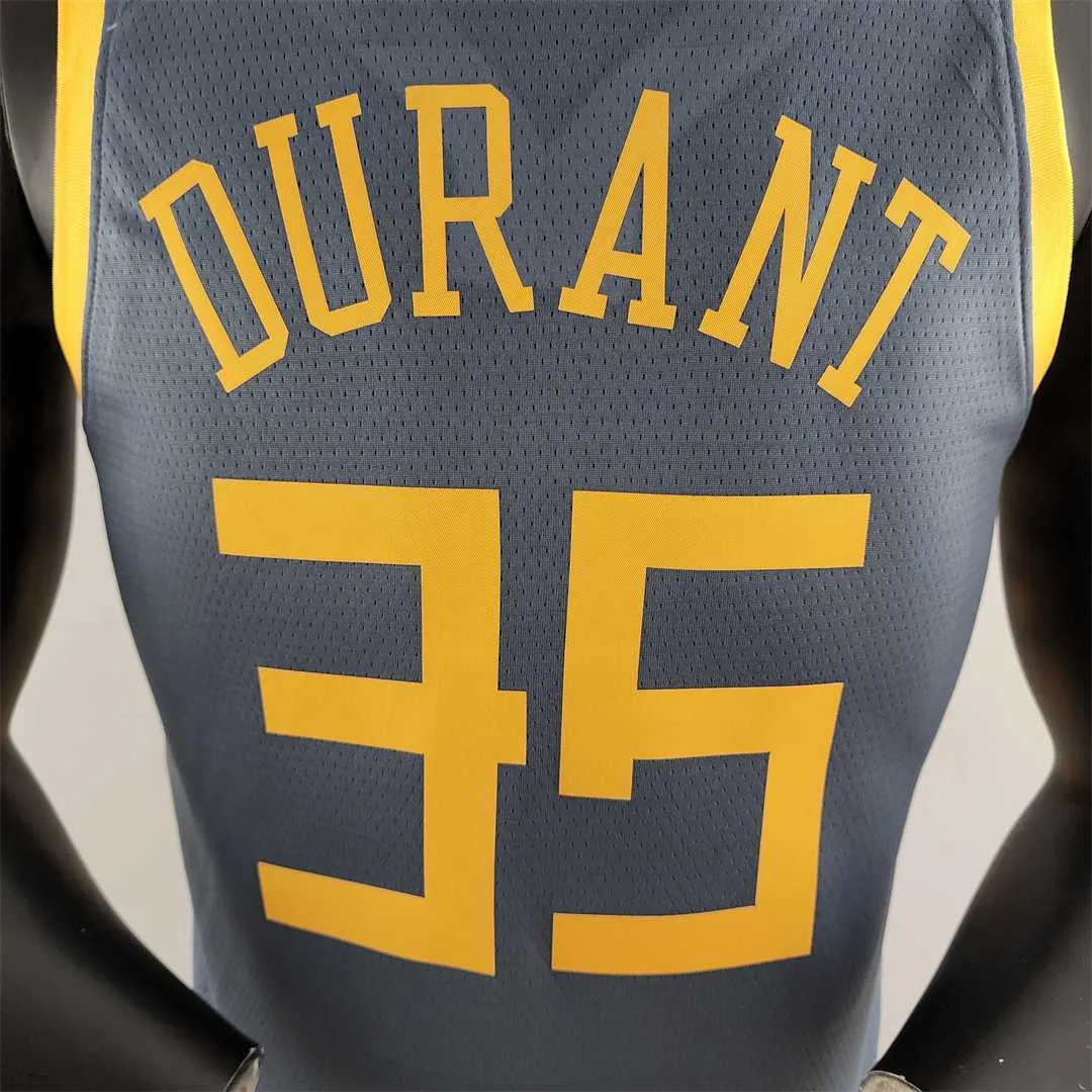 2018 DURANT #35 Golden State Warriors Grey NBA Jersey 8