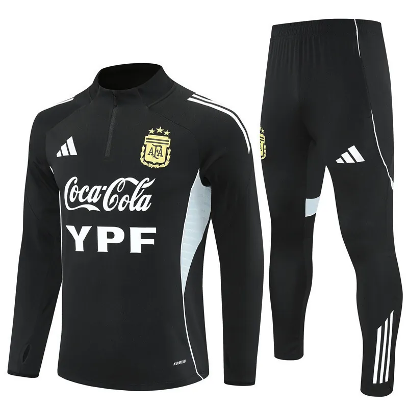 25-26 Argentina Blue Training Kits Long Football Tracksuits 3