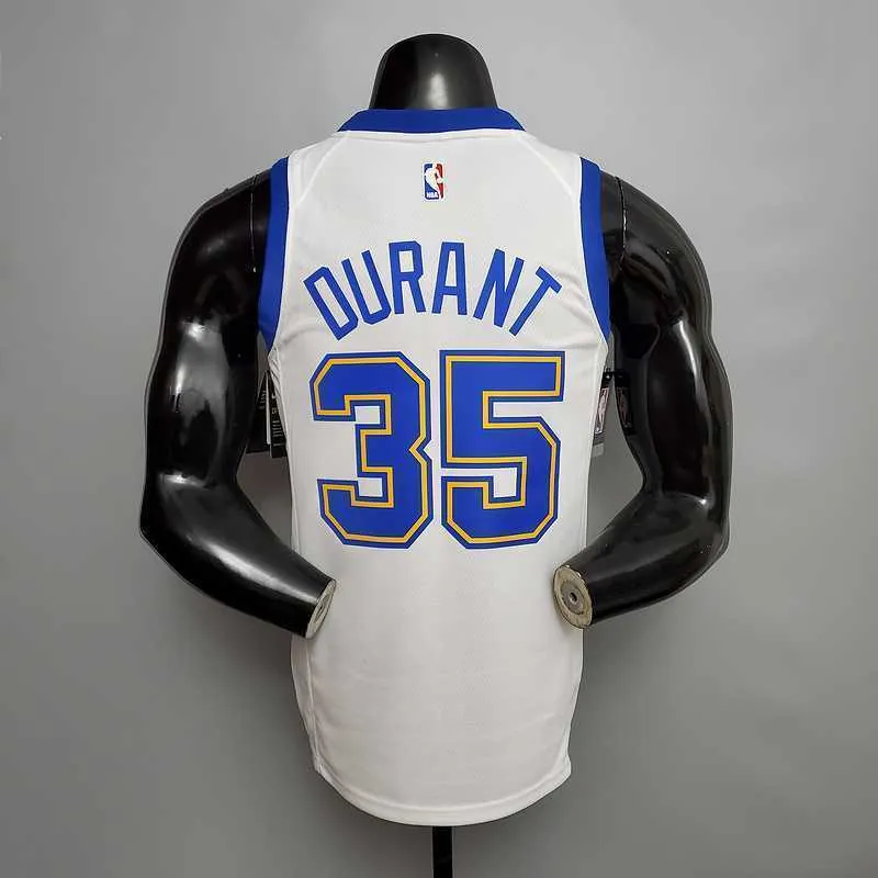 Retro version DURANT#35 Golden State Warriors white 1