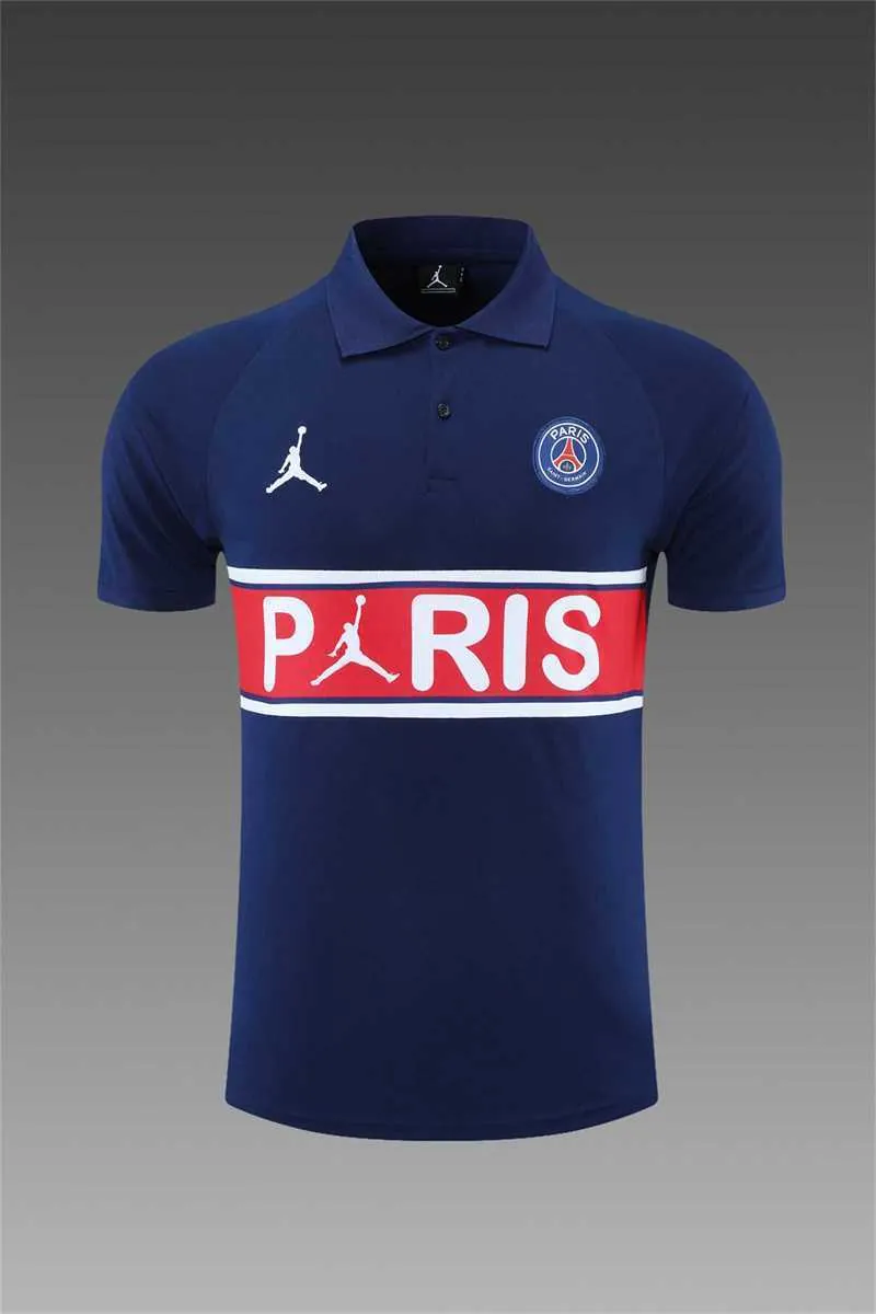 Polo Jordan PSG sapphire blue chest print 11