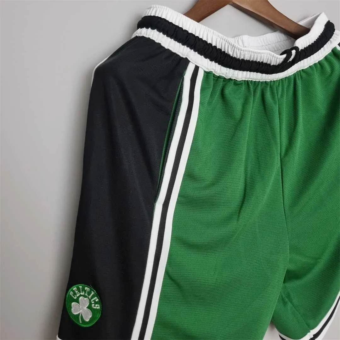 2022 Boston Celtics NBA US Training Shorts Green Black 6