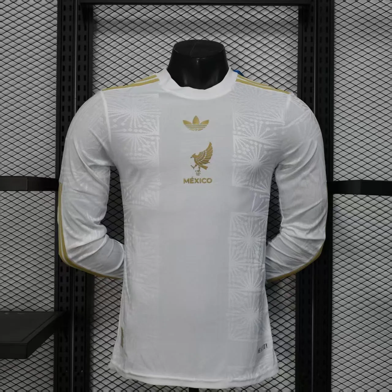 2025 Mexico Gold Cup White Long Sleeve Kit Player Version Shirt AAAAJersey Yupoo 3