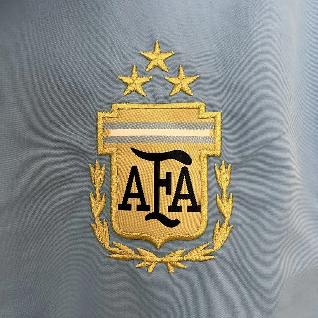 2024 Argentina Blue and Purple Reversible Windbreaker Double-Sides Jacket Football Replicas Yup 5