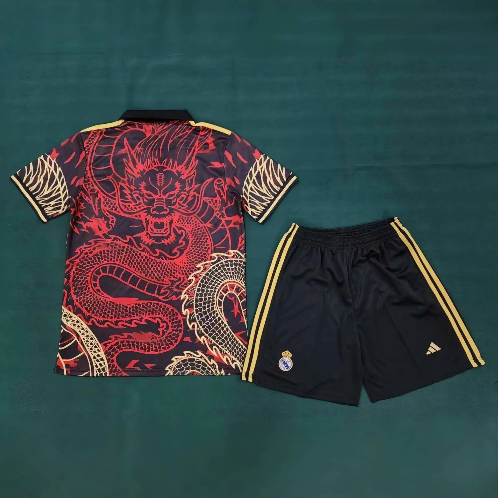 24-25 Real Madrid Specia Edition Kits Dragon Concept Red Suits Football AAAAJerseys Yupoo 1