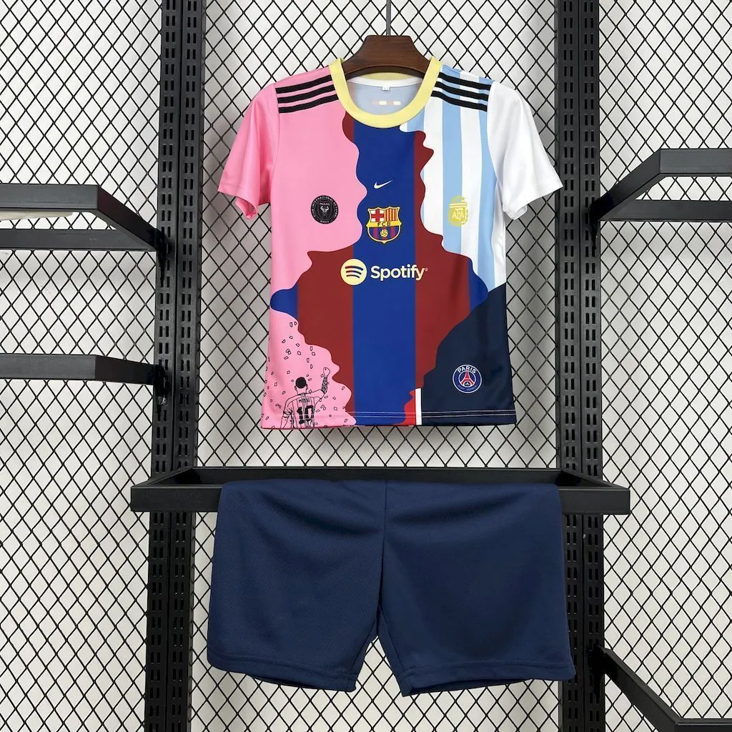 25-26 Messi Career Exclusive Edition Kid Kits Youth Apparels AAAAJersey Supply Yupoo 8