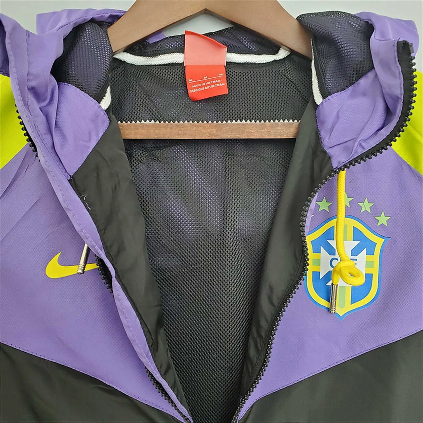 2021 Brazil purpleblack windbreaker 2