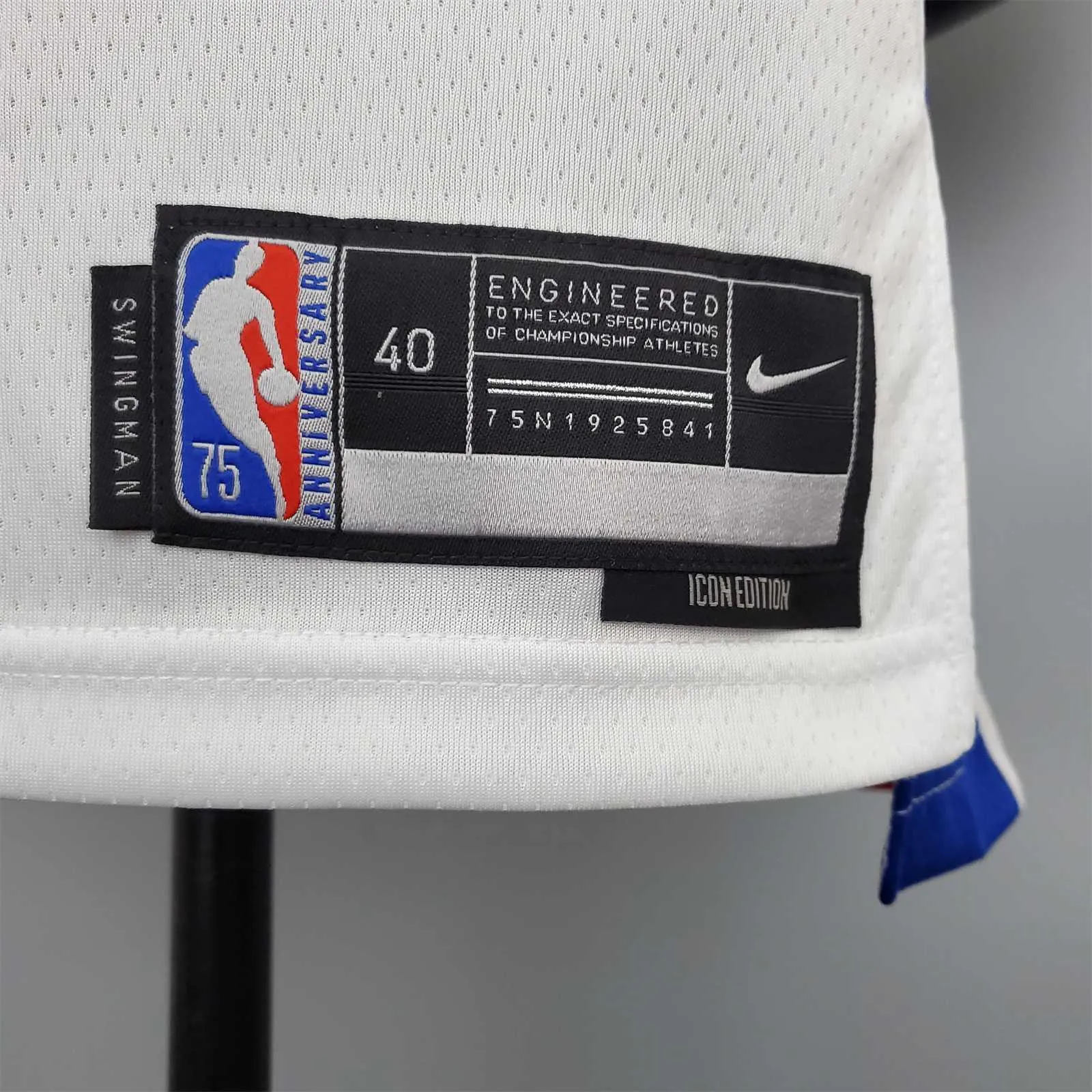 75th Anniversary Cunningham #2 Pistons White 9