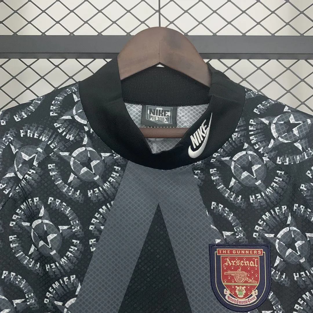 94-95 Arsenal Goalkeeper Retro Grey Long Sleeve Kit Vintage Shirt AAAAJersey Wholesale Yupoo 3
