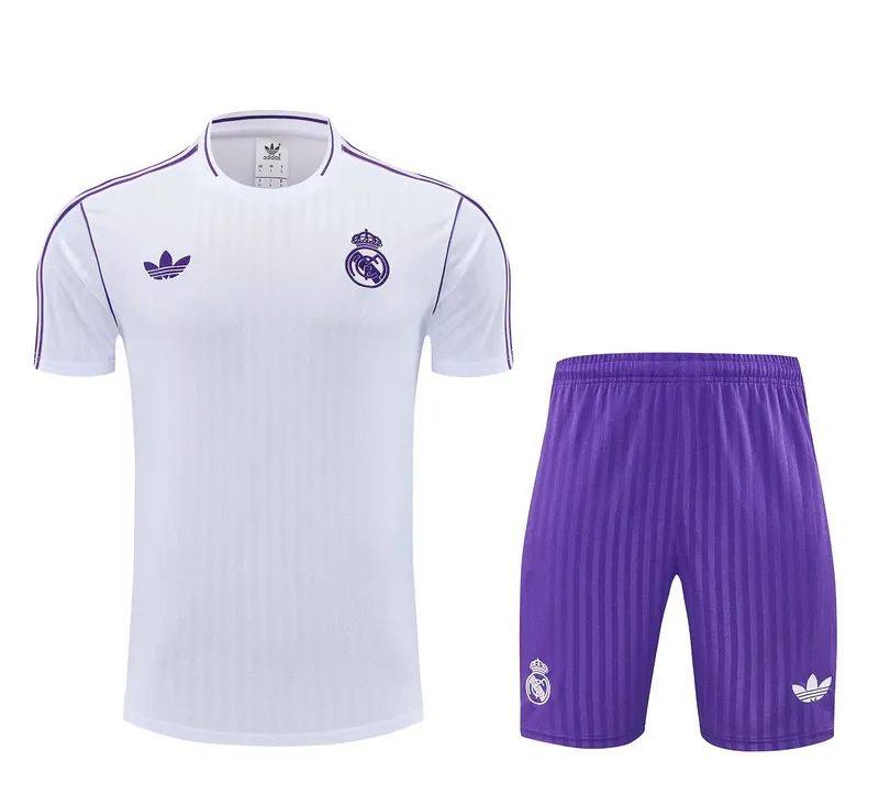 25-26 Real Madrid OG White Training Kits Football Tracksuits 3