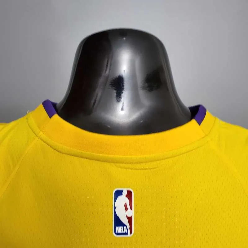 DAVIS #3 Lakers V-neck City Edition yellow 3
