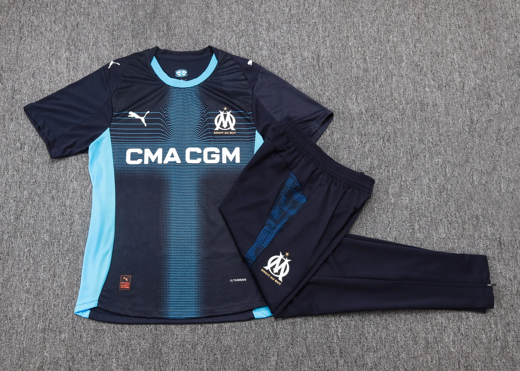 25-26 Marseille Away Player Version Training Kits Football Tracksuits 1