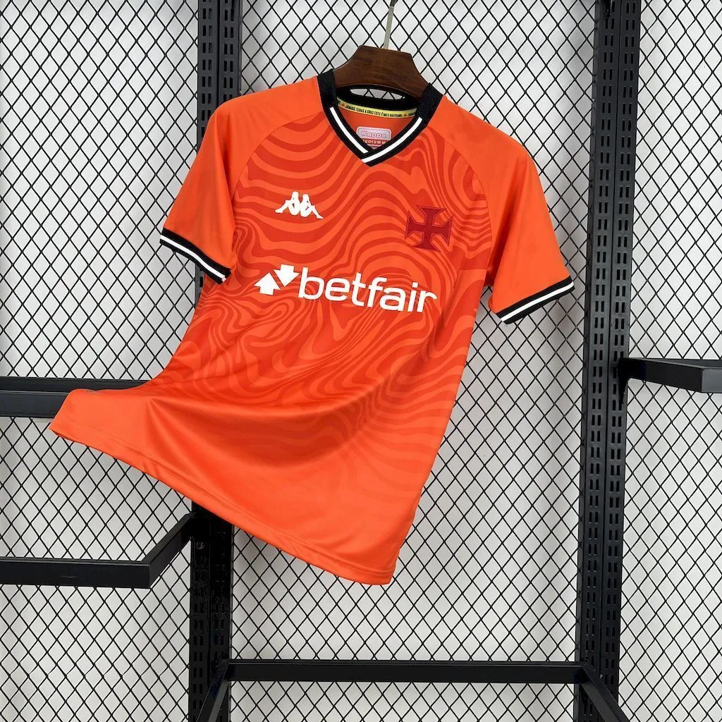 25-26 Vasco Da Gama Orange Goalkeeper Kit Soccer T-Shirt AAAAJersey Wholesale Yupoo 7
