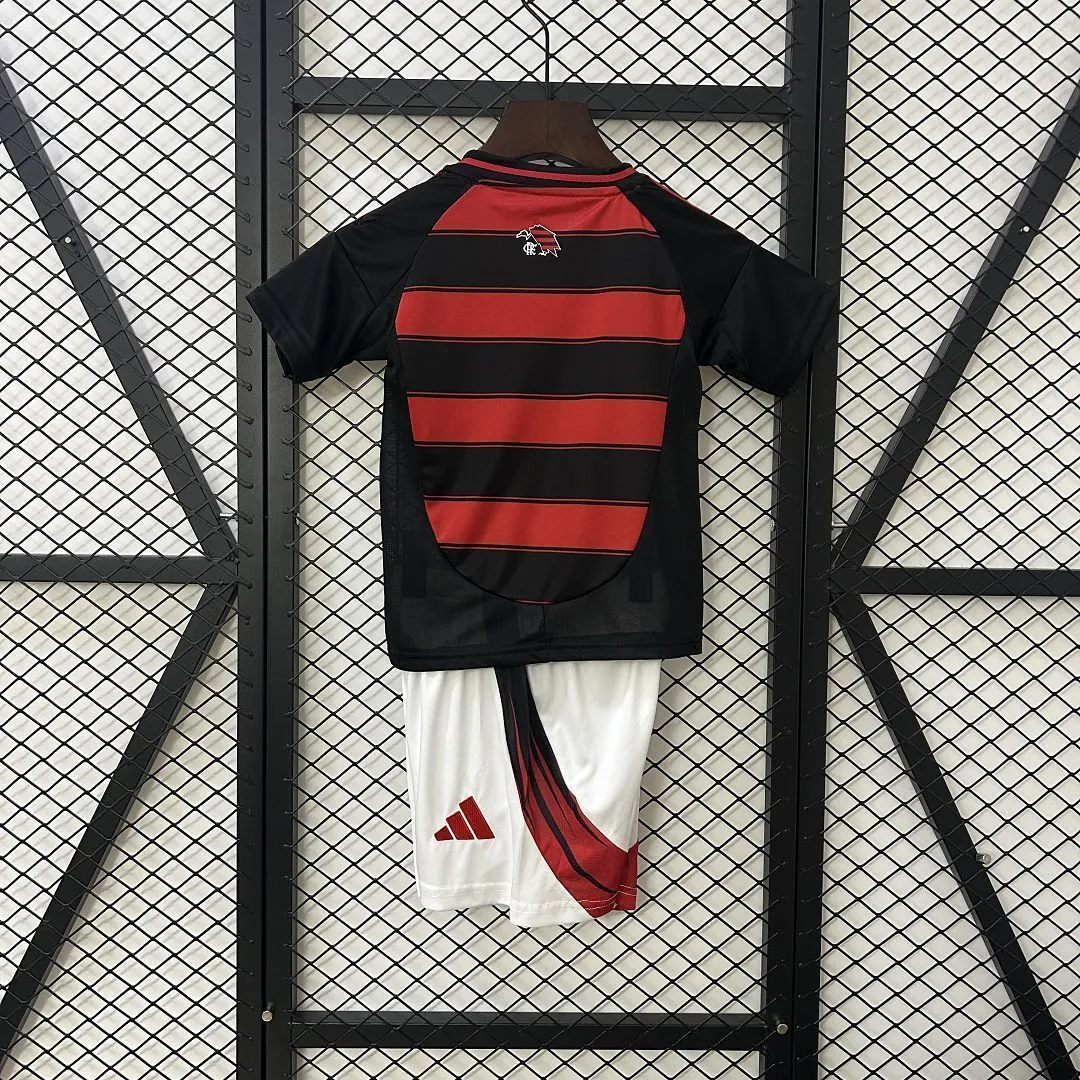 25-26 Flamengo Home Kid Kits Youth Apparels AAAAJersey Dropship Yupoo 7