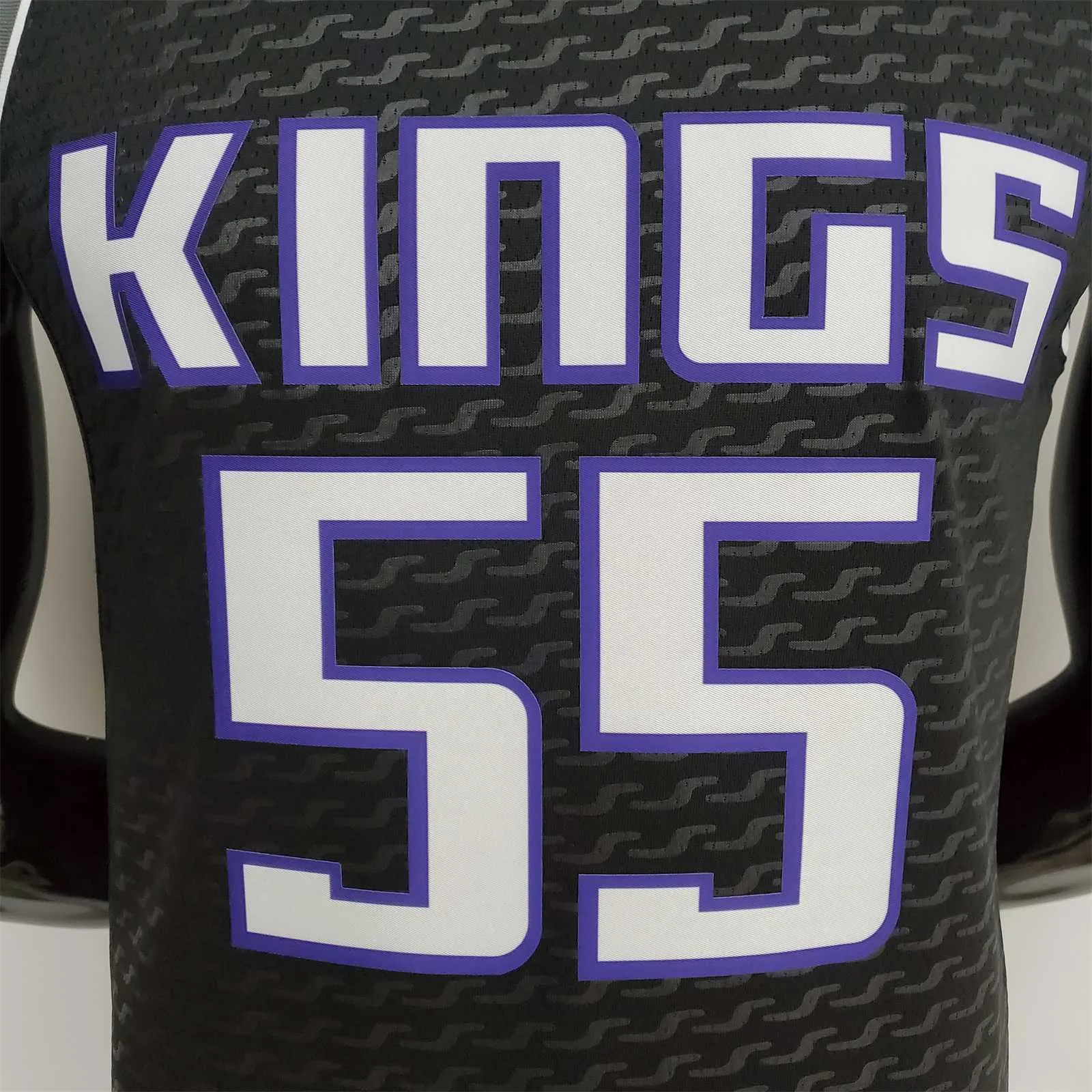 75th Anniversary Williams#55 Jordan Kings Black NBA Jersey 3