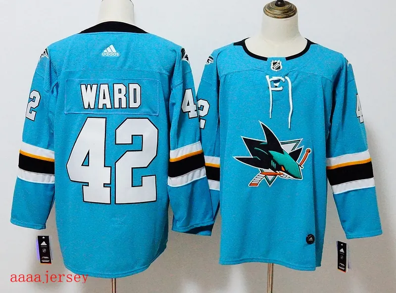 San Jose Sharks ice hockey jersey M-3XL 圣何西鲨鱼队冰球服 3