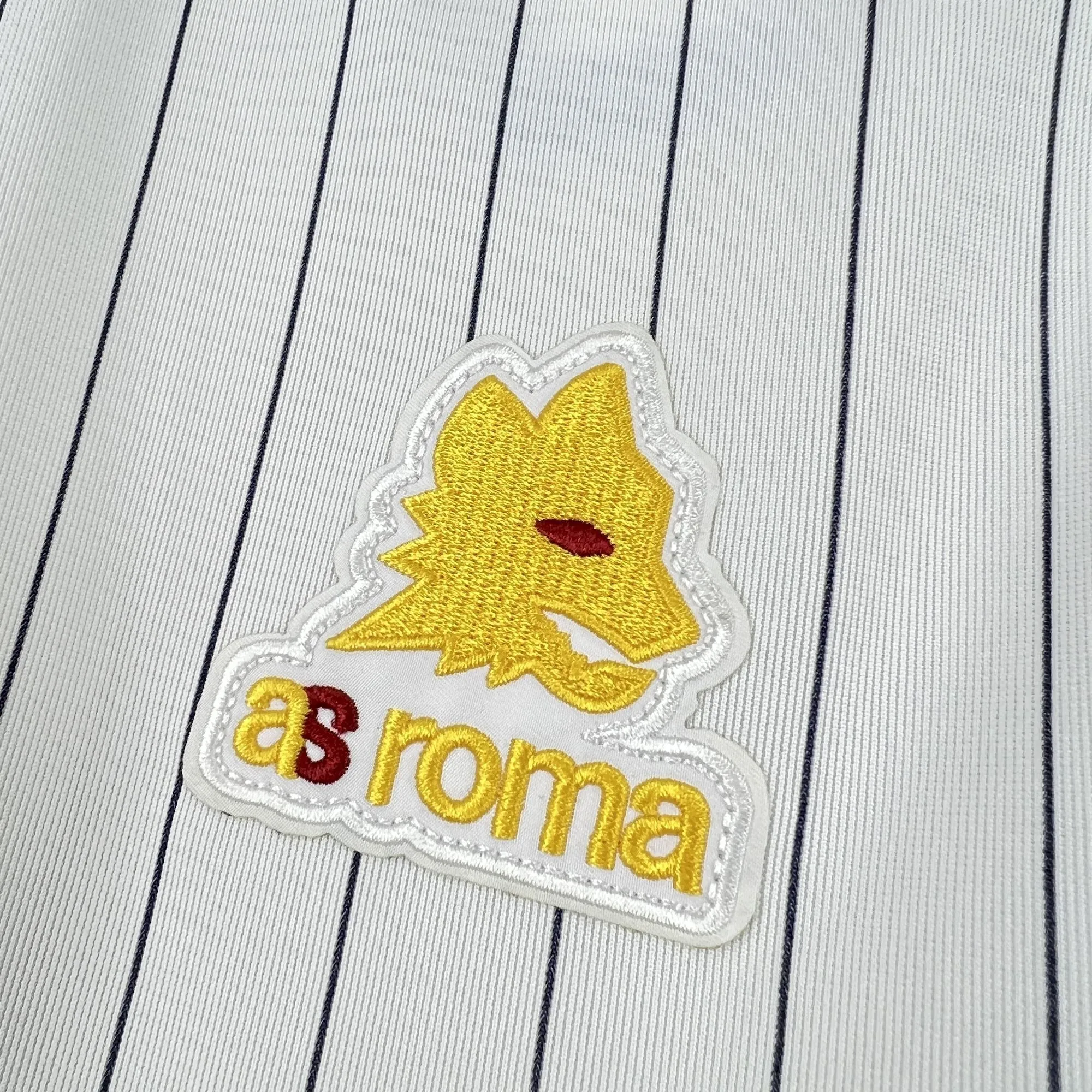 25-26 AS Roma Casual Retro Style Football White Shirt AAAAJersey Yupoo 4