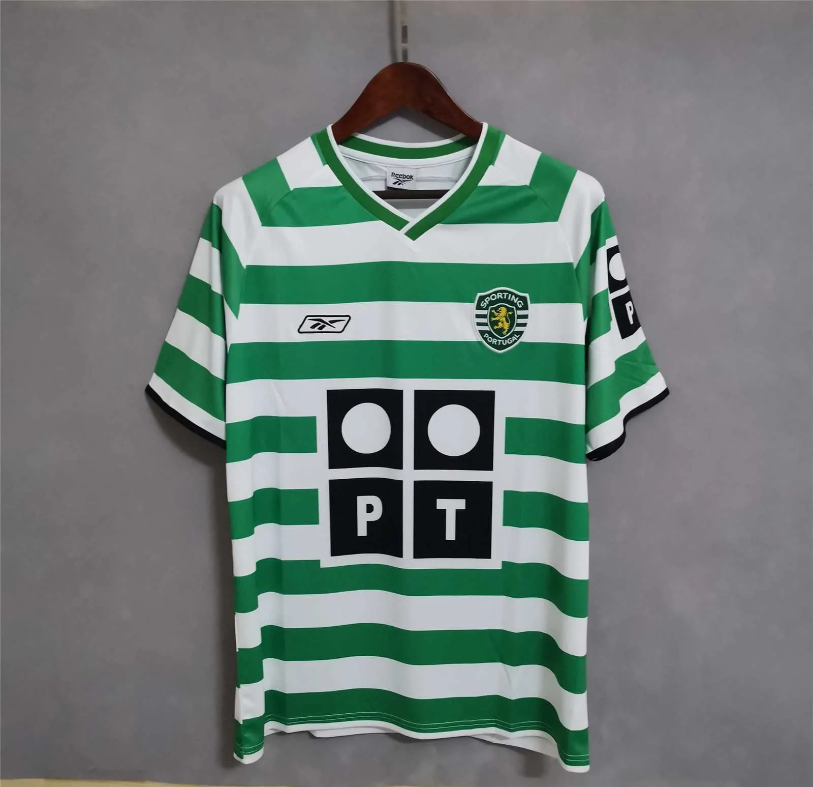 03-04 Sporting Lisbon Home Retro Kit Vintage Shirt Football Jerseys Yupoo 5