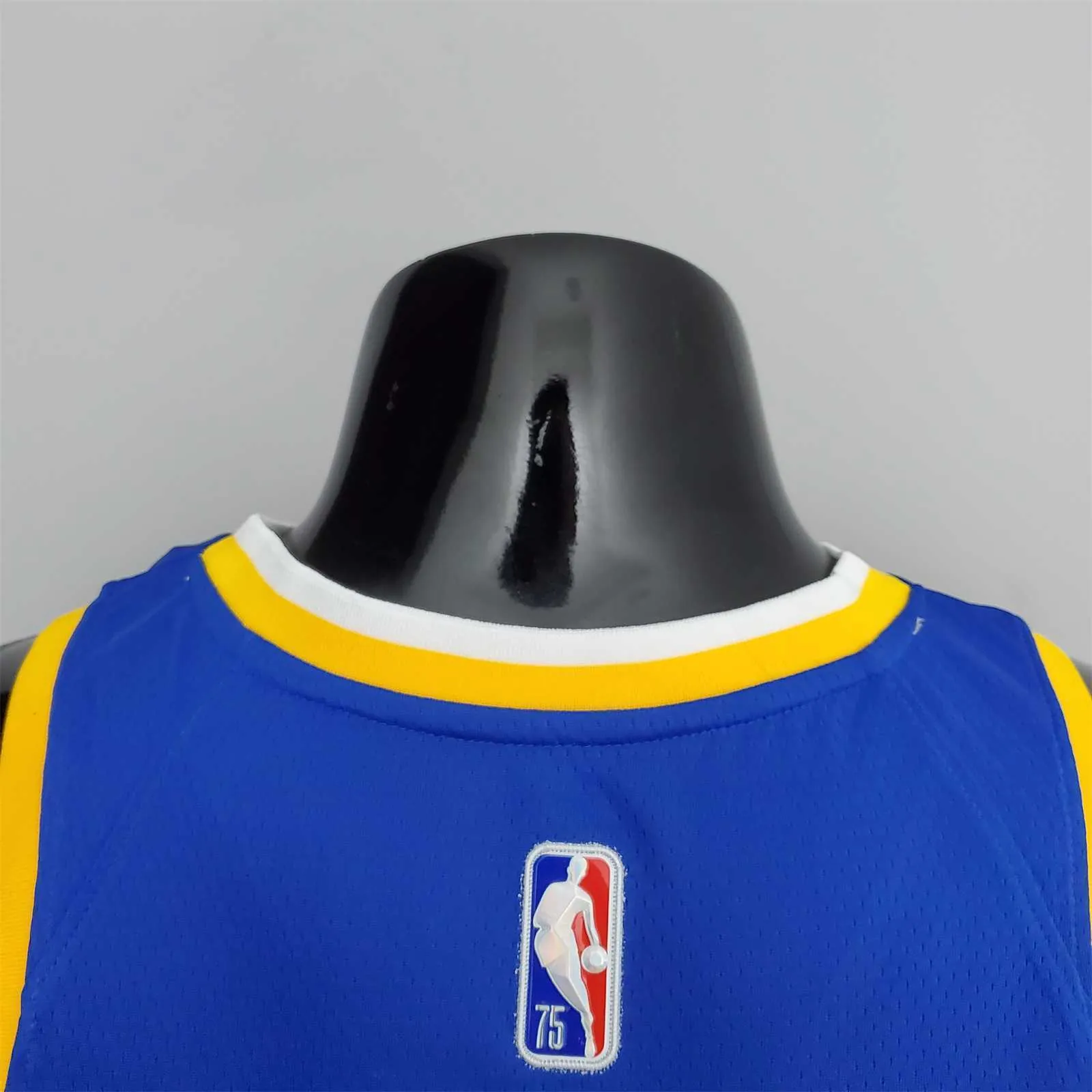 75th Anniversary Golden State Warriors CURRY#30 Mexico Blue NBA Jersey 7