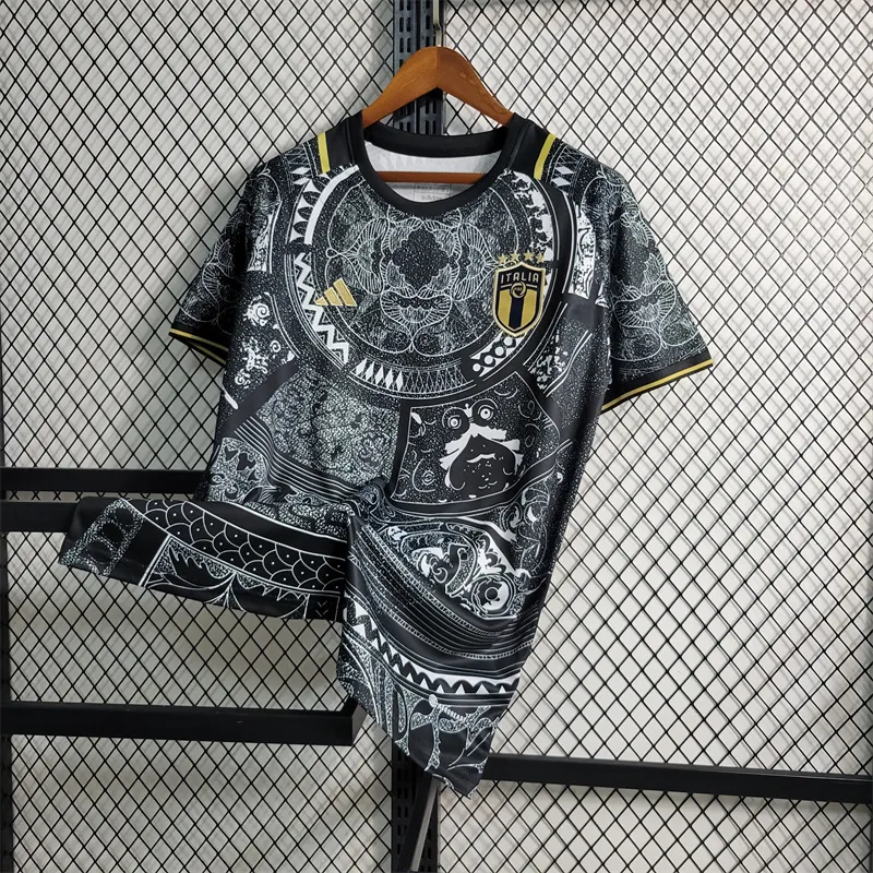 2024 Italy Black Special Edition Size S-XXL Soccer Jerseys 5