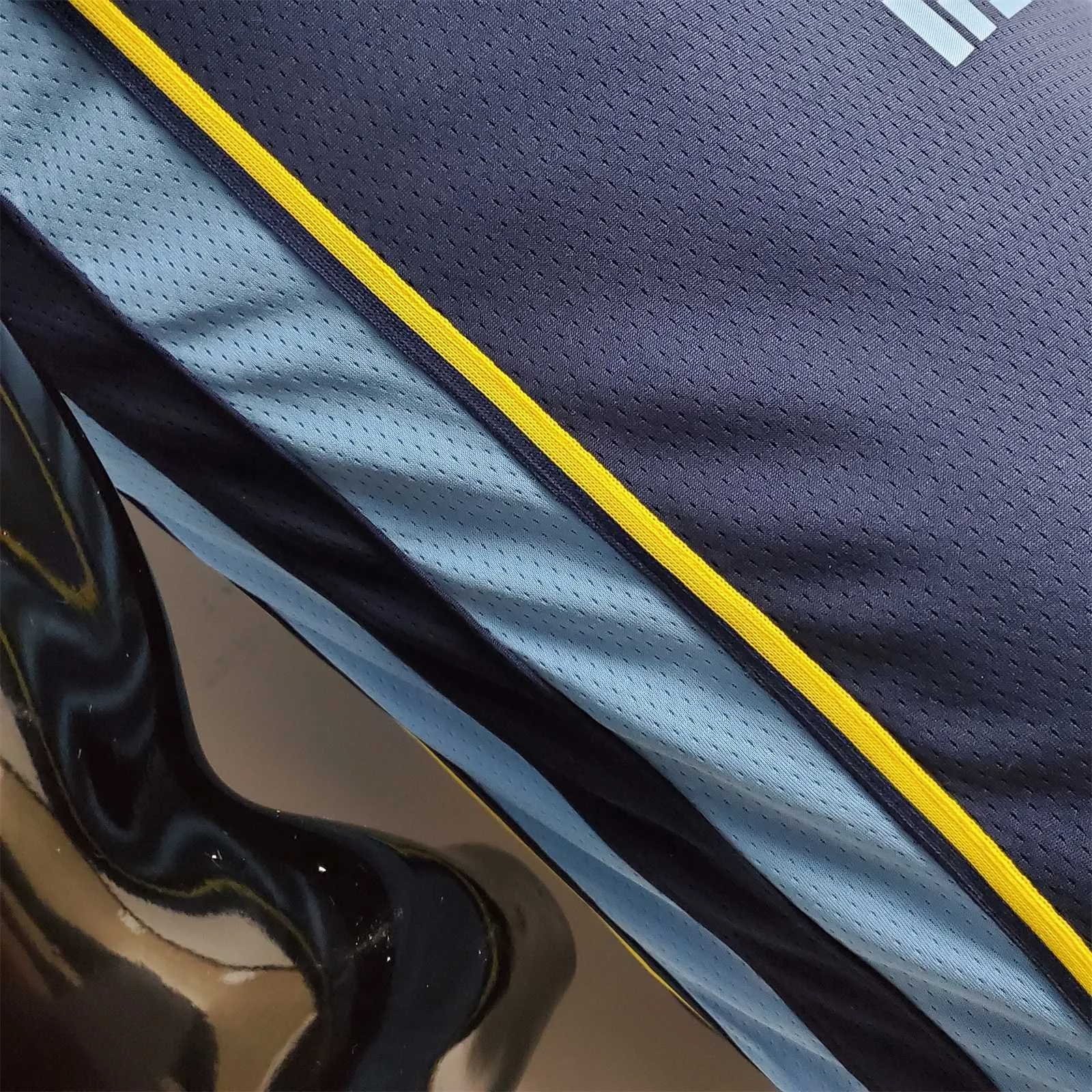 75th Anniversary Memphis Grizzlies MORANT#12 Navy Blue NBA Jersey 1