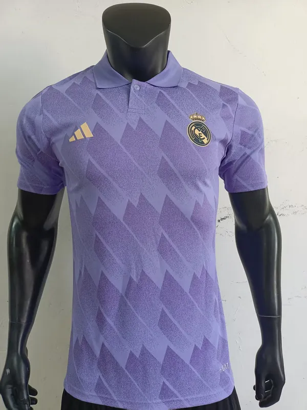25-26 Real Madrid Purple Polo Kit Player Version Soccer AAAAJersey Yupoo S-2XL 4