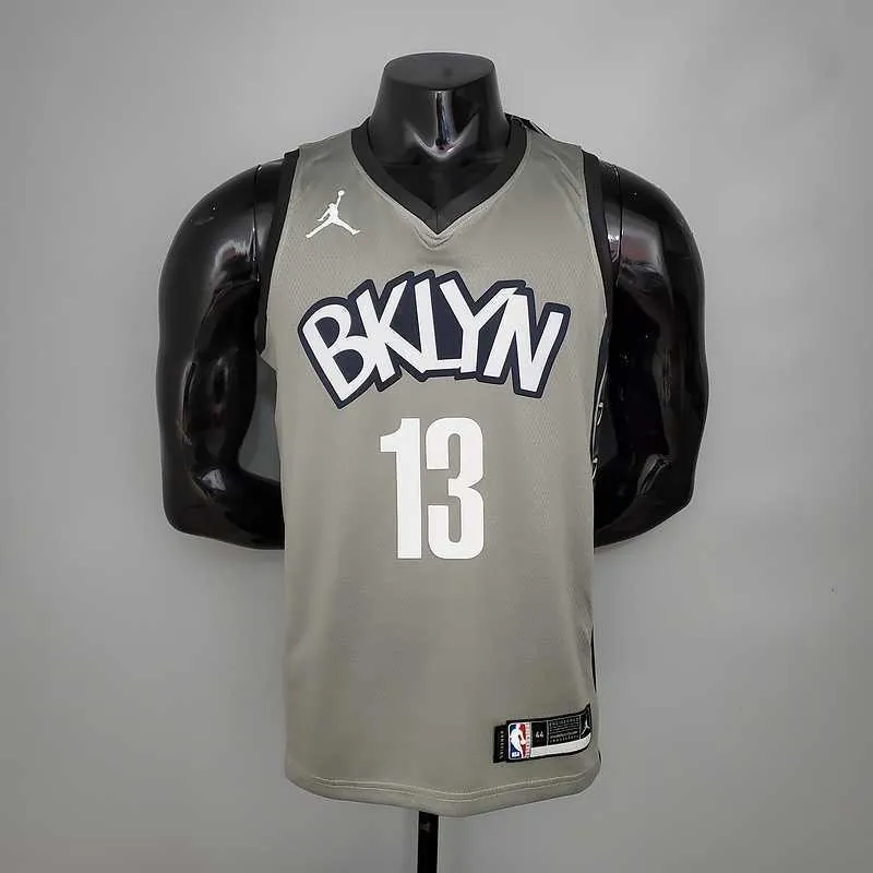 Harden#13 Brooklyn Nets City Edition Gray 9