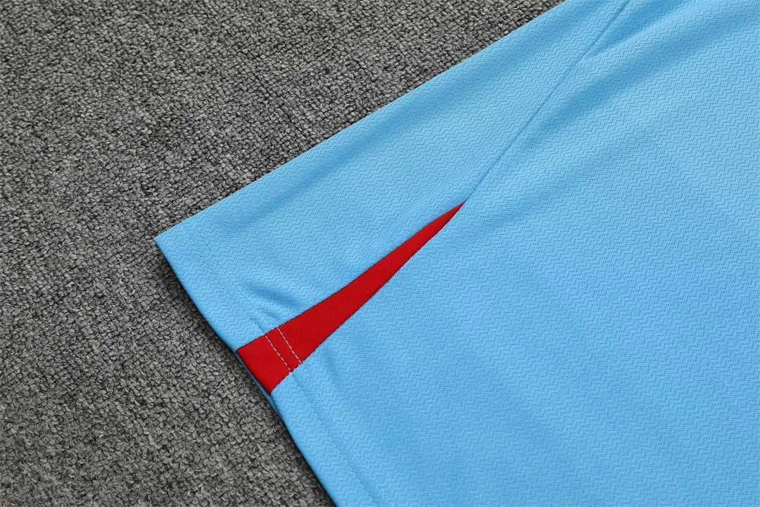 22-23 Barcelona training suit short sleeve kit blue - 3 7