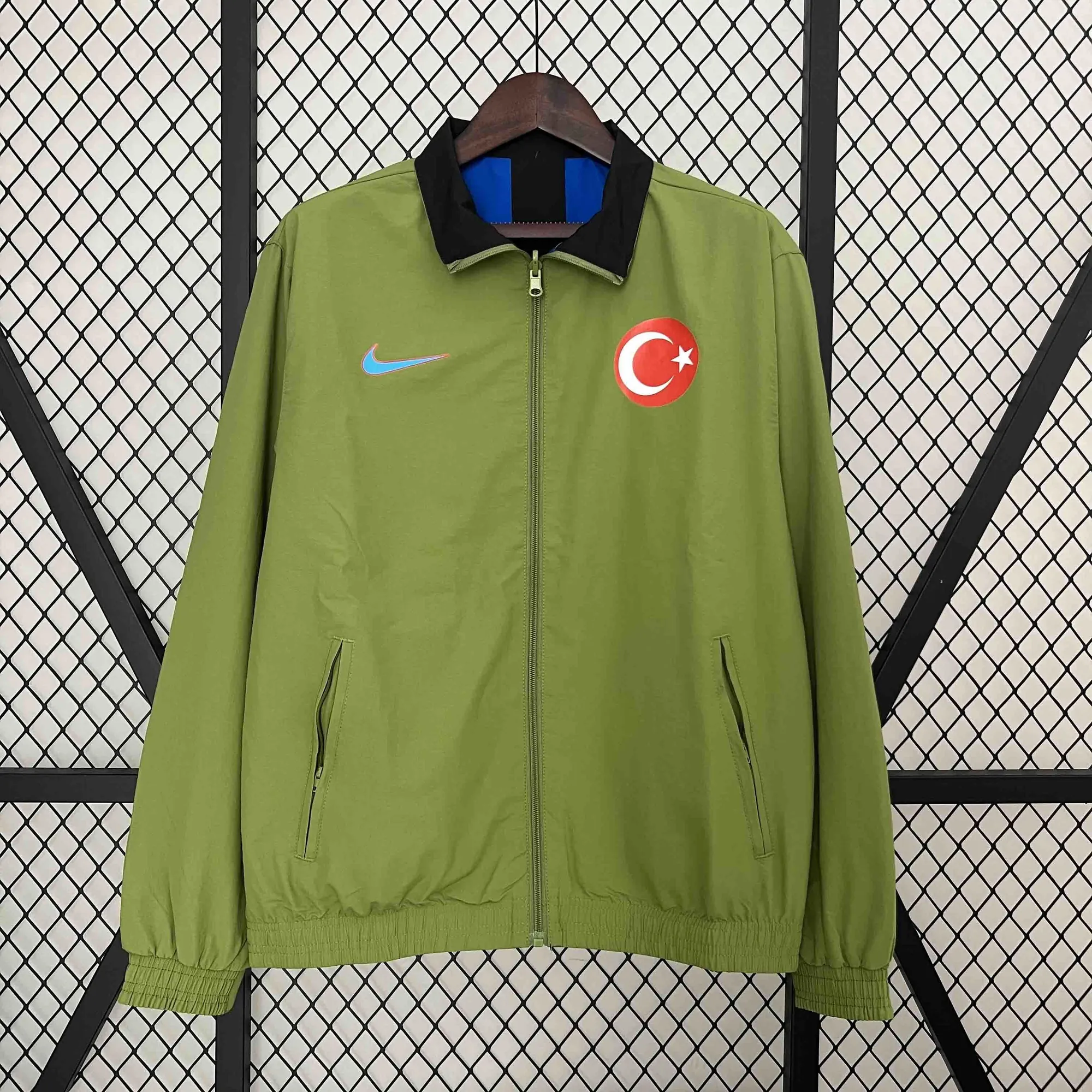 2024 Turkey Trench Coat Reversible Windbreaker Double-Sides Jacket Soccer AAAAJersey Yupoo 3